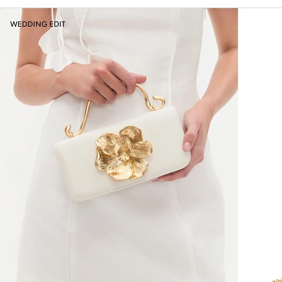 Aje Handbags - Aje Alessia Flower Clutch